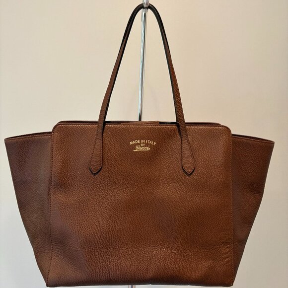 Gucci Swing Leather Tote - Picture 1 of 12